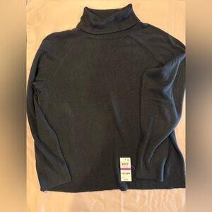 Karen Scott Black Turtleneck Sweater